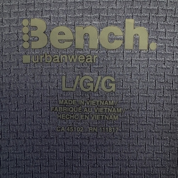 Bench Urbanwear Full Zip Jacket, Moisture Wicking, Blue, Large, NWT - Picture 7 of 14